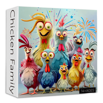 Chicken Family Jigsaw Puzzle 1000 piezas